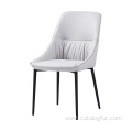 White Good PU leather dining chair